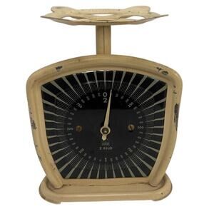 Vintage Scale Effem KILO Apothecary Art Deco Farmhouse Dark Cottagecore Country